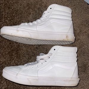 White hightop vans